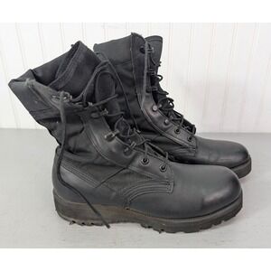 Altama Spike Protective Black Leather Combat Military Boots Mens Size 7 R Grunge